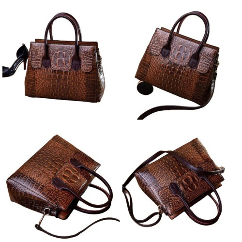 Женская кожаная сумка 3049 BROWN