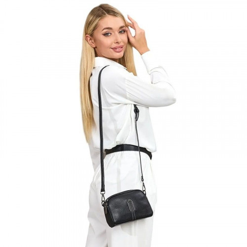 Женская кожаная сумка 8603-3 BLACK