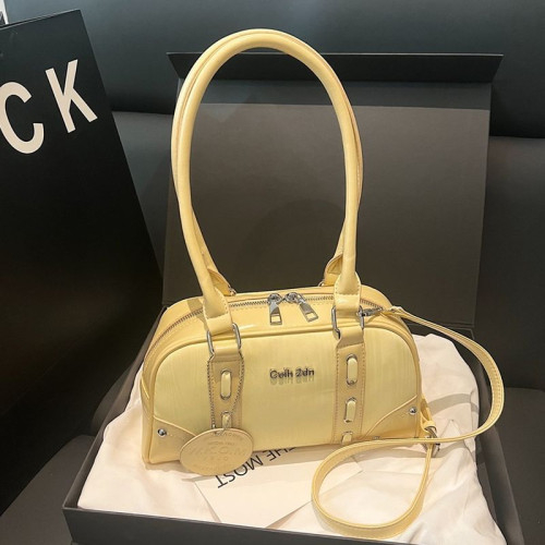 Женская кожаная сумка 1777 YELLOW