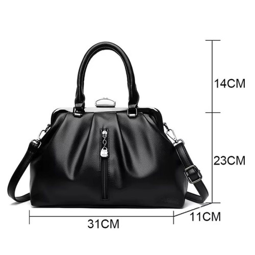 Женская кожаная сумка 3508 BLACK