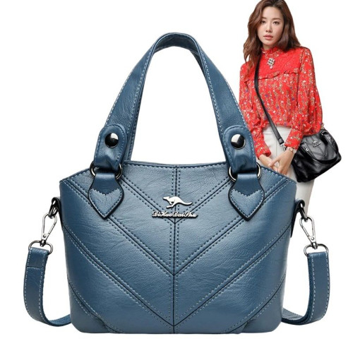 Женская кожаная сумка 8528 BLUE