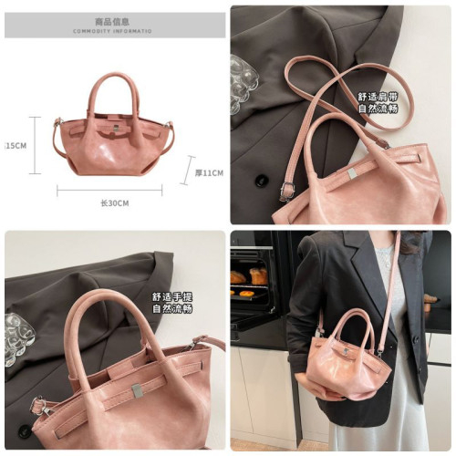 Женская кожаная сумка 5117 PINK