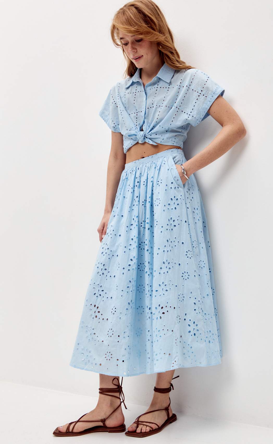 Юбка F512-0204 l.blue