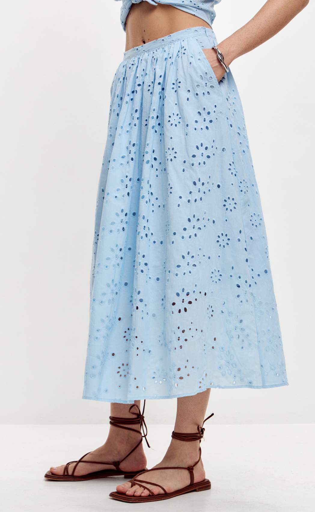 Юбка F512-0204 l.blue