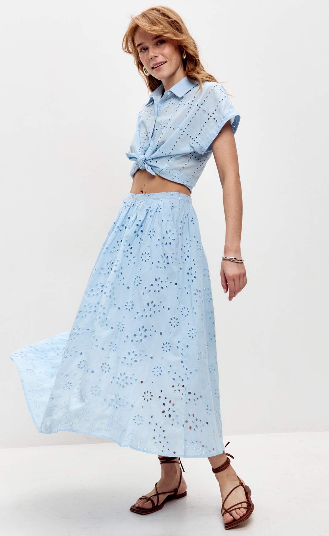 Юбка F512-0204 l.blue