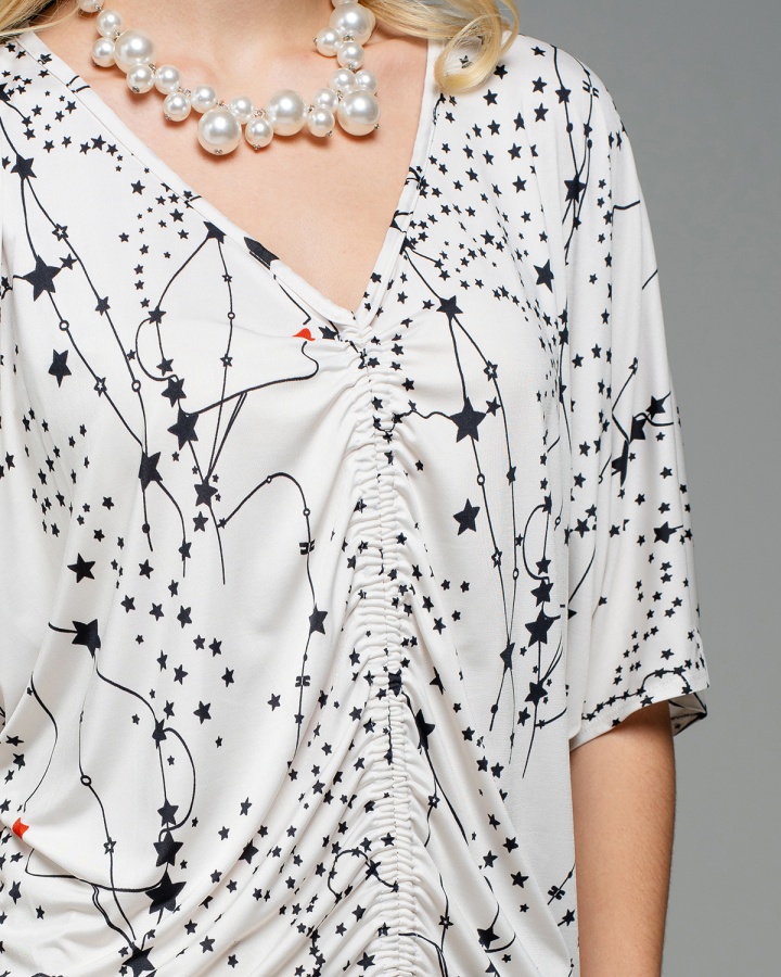 Футболка со сборкой FW006