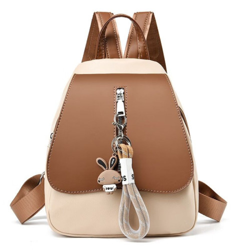 Женский кожаный рюкзак R-111 BEIGE