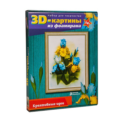 3D картина из фоамирана Ирисы