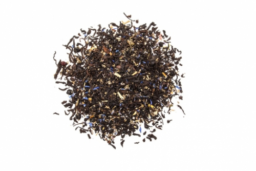 ЧЕРНИЧНАЯ СКАЗКА  (чай чёрный индийский байховый, ягоды черники, ягоды аронии, лист земляники, лепестки василька, натуральный ароматизатор 