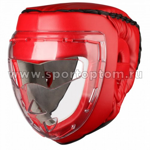 Шлем боксёрский с защитной маской INDIGO PU PS-832