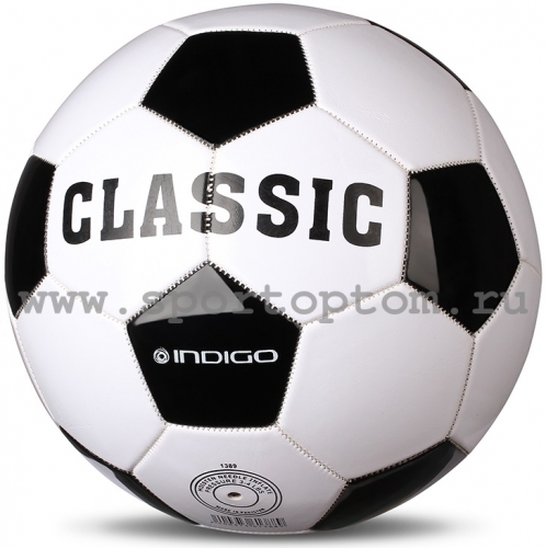 Мяч футбольный №5 INDIGO CLASSIC любительский (PVC 1.2 мм) 1149 -S/L