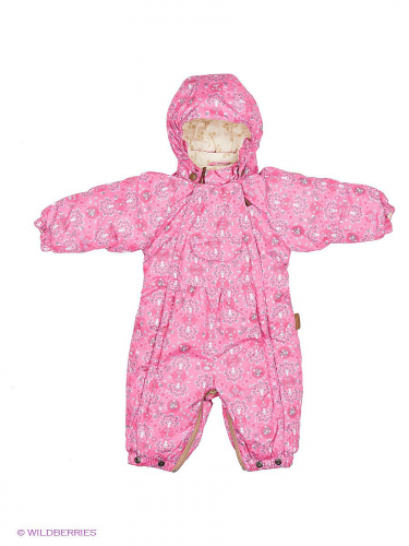Комбинезон-спальный мешок для малышей KALLI, розовый с принтом E13, размер 62