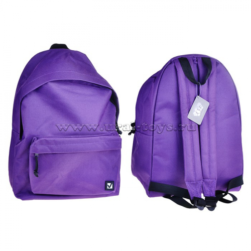 Рюкзак B-HB1626 ст.класс/студенты/молодежь, сити-формат, Фиолетовый,41*32*14, 20 л, 225376