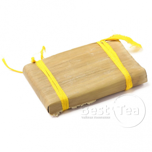Плитка №1 в бамбуковом листе желтая лента (шу) 230-250 г