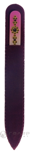 Пилочка стеклянная цветная, орнамент 3 135 мм, BOHEMIA PROFESSIONAL