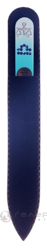 Пилка с цветной ручкой с крист. и серебром. Знаки зодиака 135 мм