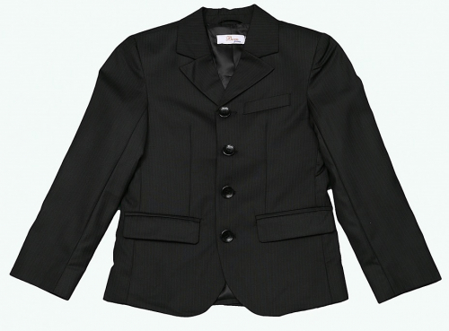 14-3059-DBK пиджак дм черно-серый (полоска)