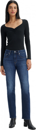 Джинсы женские 724 HIGH RISE STRAIGHT DARK INDIGO - WORN IN, LEVIS