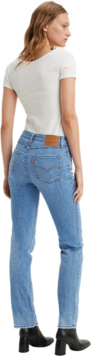 Джинсы женские 724 HIGH RISE STRAIGHT MED INDIGO - WORN IN, LEVIS