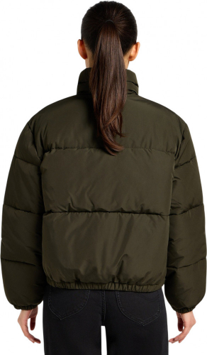 Пуховик женский RELAXED SHORT PUFFER JACKET OLIVE NIGHT, LEE