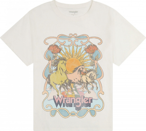 Футболка женская GIRLFRIEND TEE WORN WHITE, WRANGLER