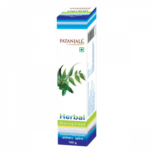 PATANJALI Herbal Shaving Cream  Травяной крем для бритья 100г