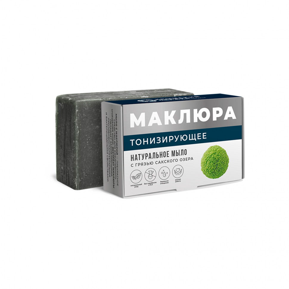 Мыло твердое с грязью Сакского озера Тонизирующее 100г