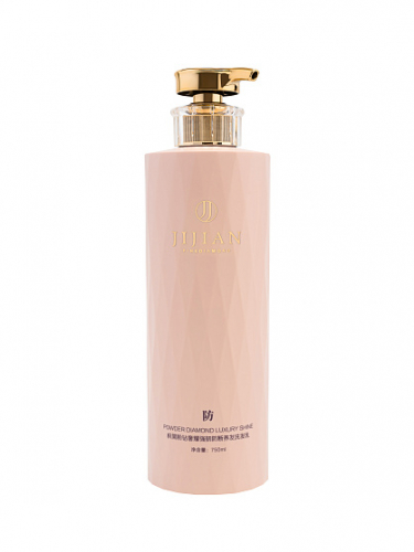 [JIJIAN] Шампунь-кондиционер  2в1 ПИТАНИЕ с активным протеином Pink Diamond Powder Diamond Luxury Shine Strong Anti-break Nourishing Hair shampoo, 750мл