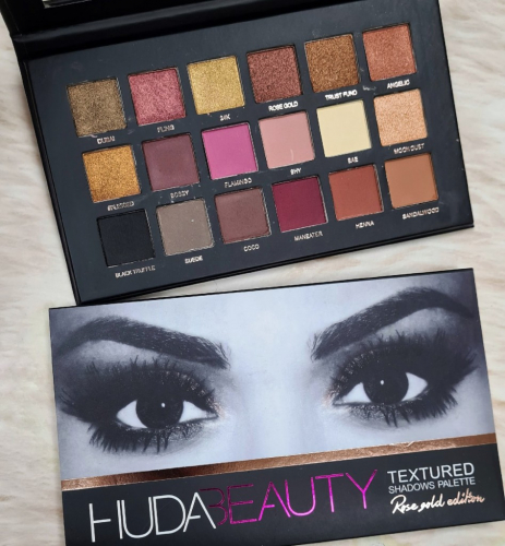 Палетка теней Huda Beauty Textured Shadows Palette