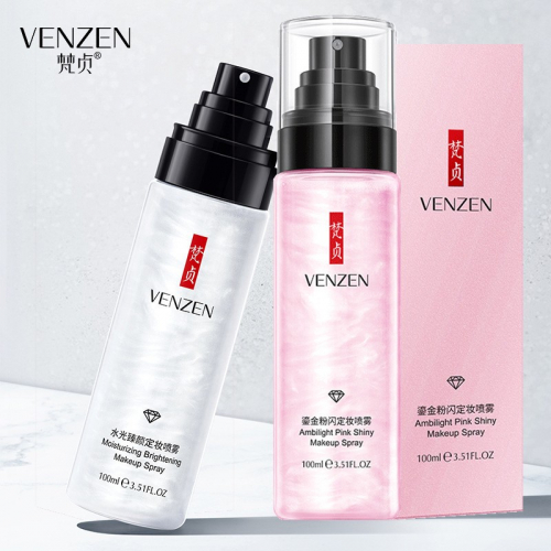 Спрей с эффектом подсвечивания и сияния кожи VENZEN (Veze) Moisturizing Brightening Makeup Spray, 100 мл.