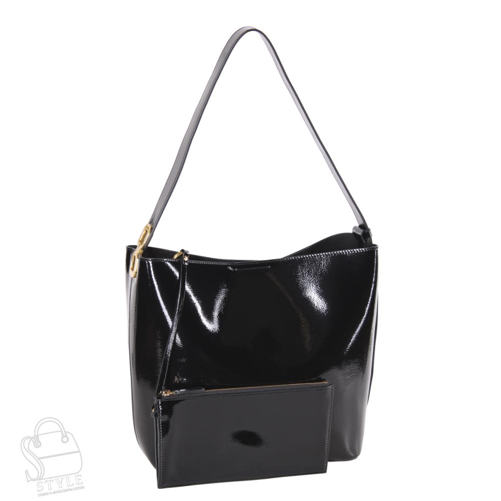 Сумка женская кожаная 1266EC black Euro-Col в Новосибирске