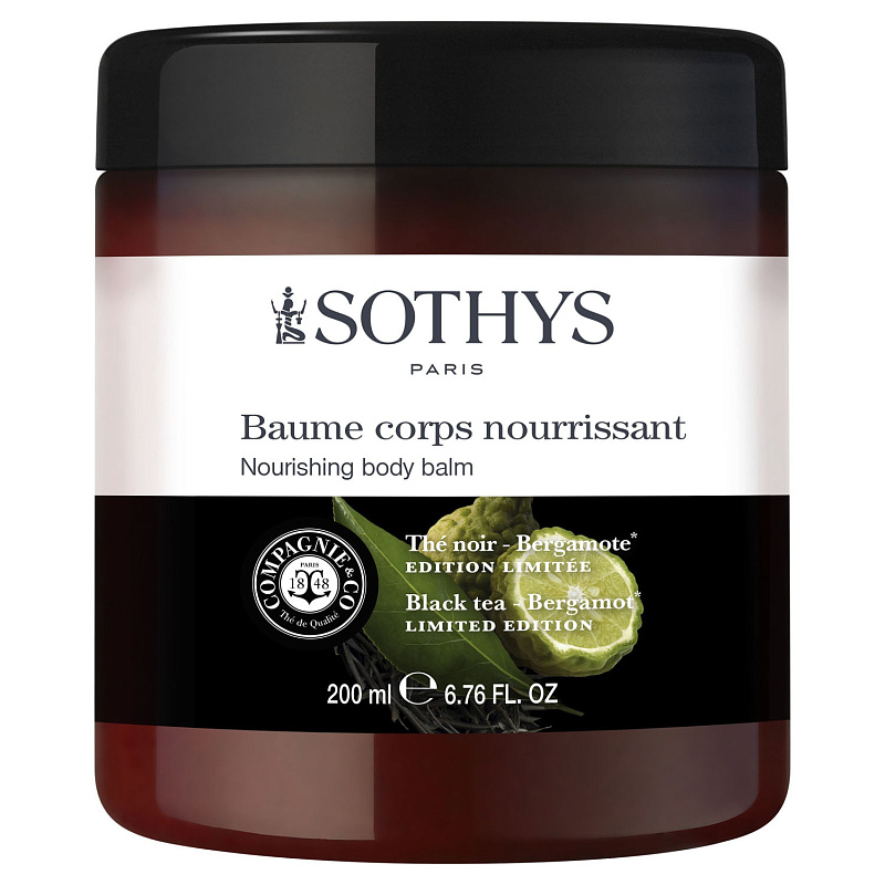 Sothys Питательный бальзам для тела «черный чай – бергамот», 200 мл