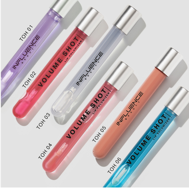 155+18% Influence Beauty ТЕСТЕР Volume shot Lip Volumizer / Блеск для увеличения объема губ с 01 по 06