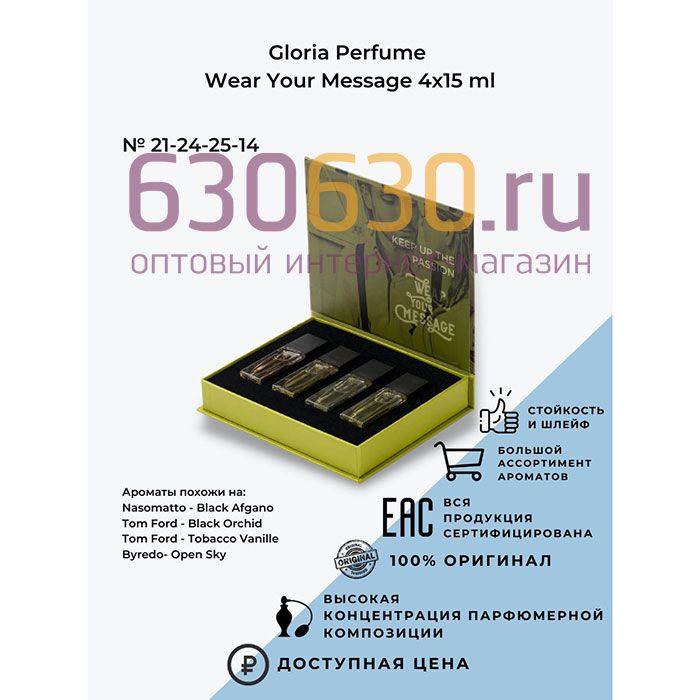 Подарочный набор Gloria Perfume