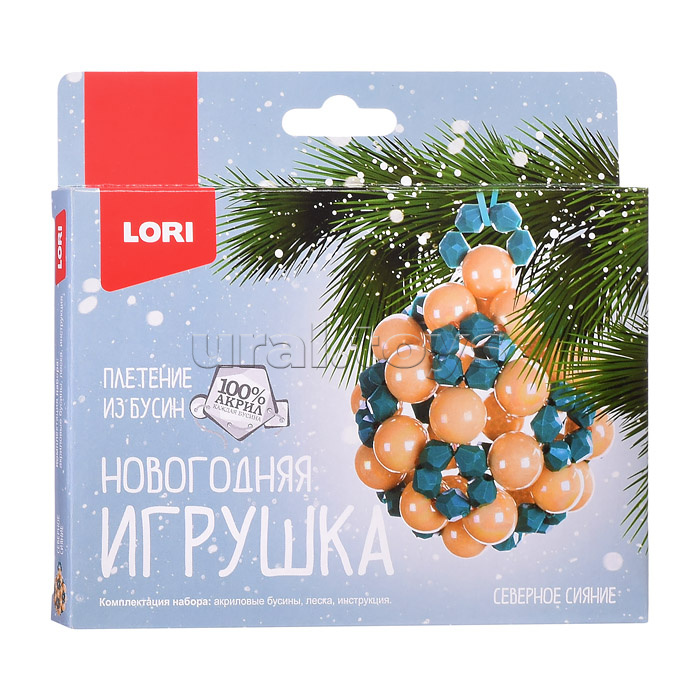 Новогодняя игрушка. Плетение из бусин