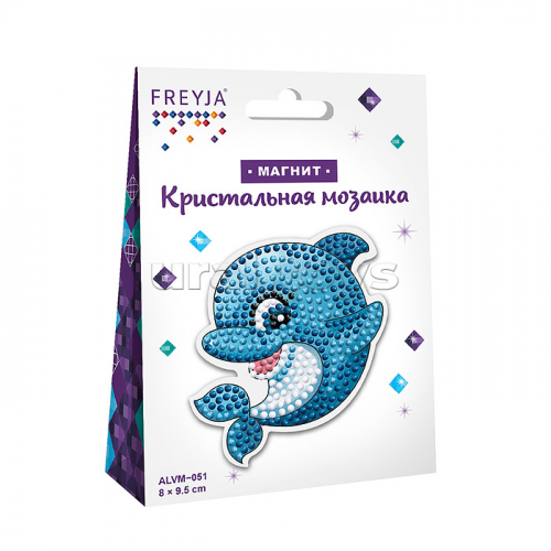 Кристальная (алмазная) мозаика магнит 