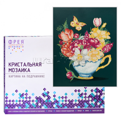 Кристальная (алмазная) мозаика на подрамнике 