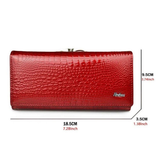 ст. цена1295руб.! Женский кожаный кошелек AE1518 DARK RED