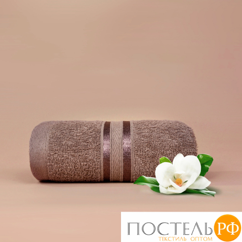 (1124) Полотенце 30х50 см Dome Harmonika Махра 440 г/м2, 1124 Коричневый