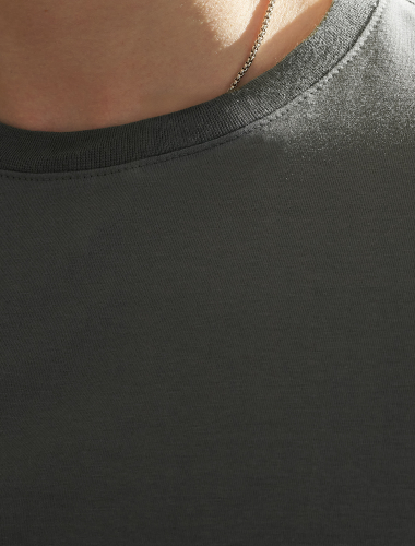 Ст.цена 1090р Футболка slim fit  из премиального хлопка с эластаном U49.020 т.оливковый