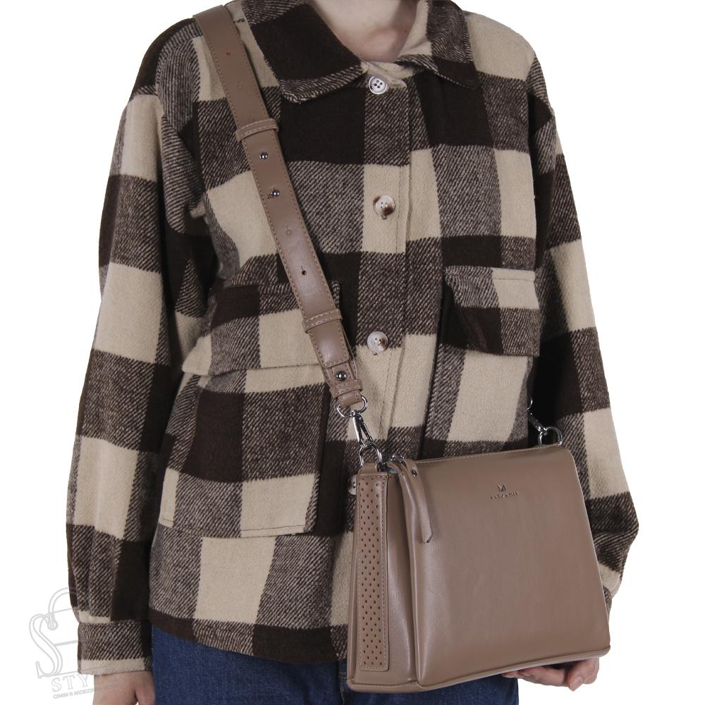 Сумка женская 7161LX camel Alex&Mia в Новосибирске