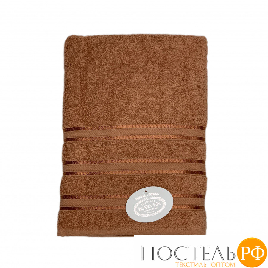 Полотенце Карвен Mikro Delux махра 70*140 1 шт. Н 5154 koyu turuncu