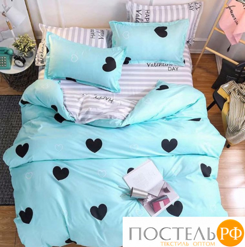 DF02-64-50 код1179, КПБ Dream Fly 2 спальный, 50x70 (2 шт), Микросатин, ПВХ упаковка