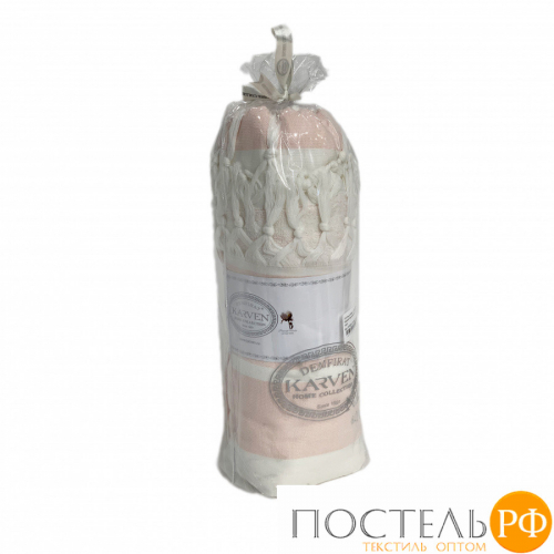 Полотенце Карвен 50*100 1шт.с бахрамой пештемаль махра Н 3275 v1 пудра