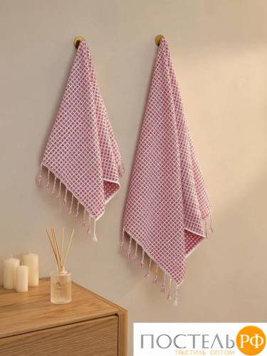 Полотенце Arya 50X90 Rever Красный, белый