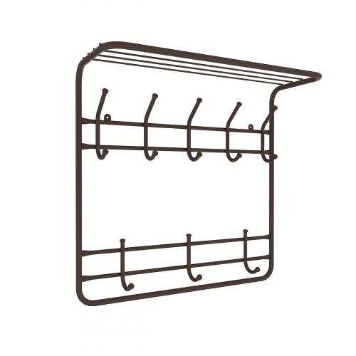 Вешалка 2-х ярус. 60см коричневый 600х220х580мм ВСП8К х1