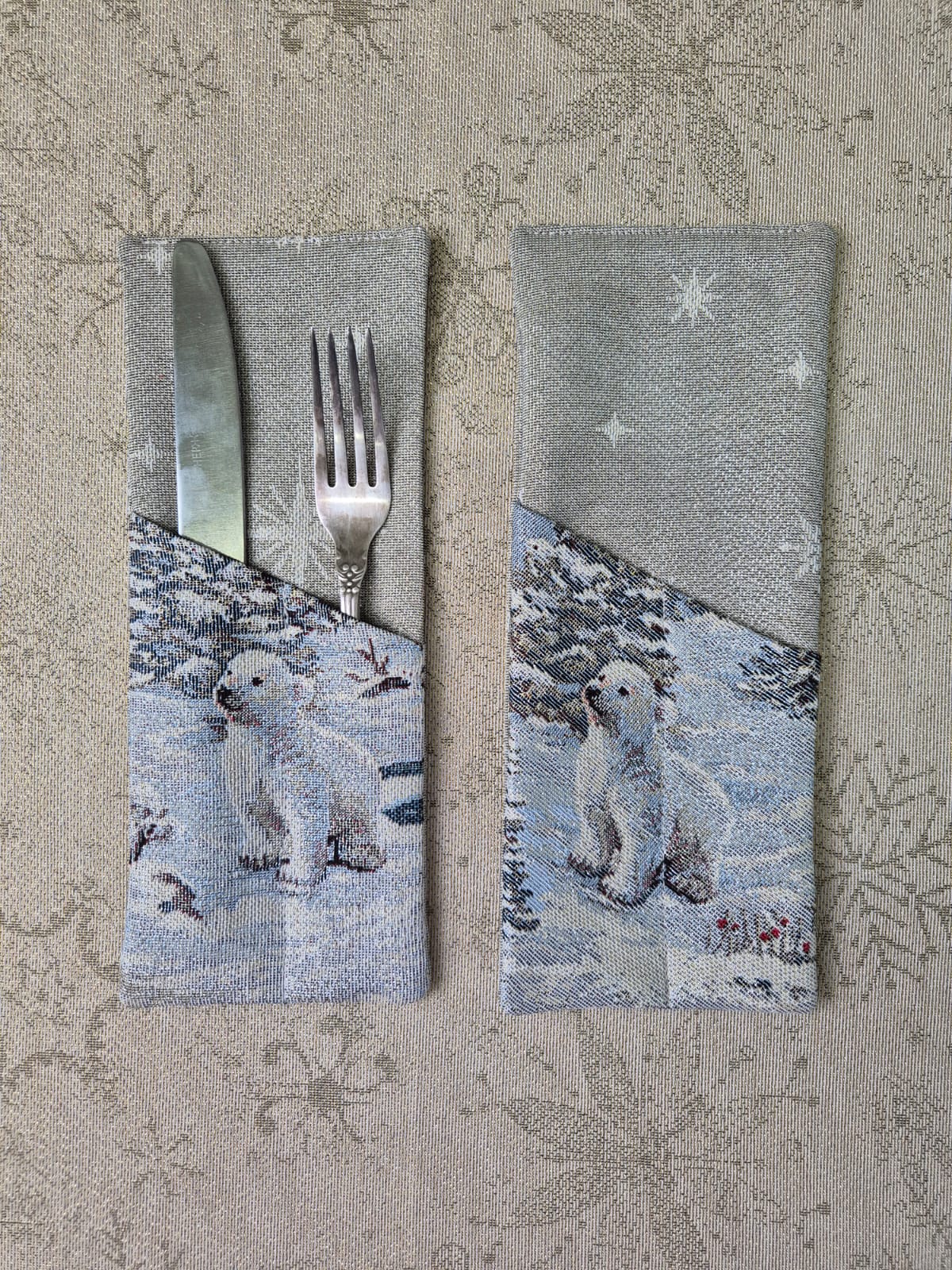 Конверт для Сервировки ( комплект 2 шт ) Арктика 1 2415541 серебро