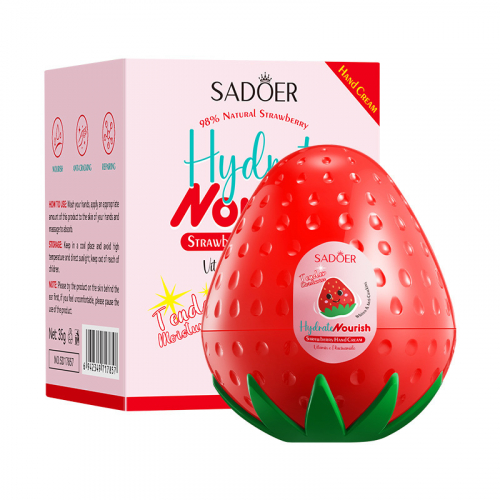 Увлажняющий клубничный крем для рук, SADOER Hydrate Nourish Strawberrry Hand Cream, 35 гр