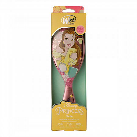 Wet Brush Wet Brush Расчёска для спутанных волос принцесса Белль / Disney Princess Wholehearted Bell BWRDISITWHHBE, светло-розовый