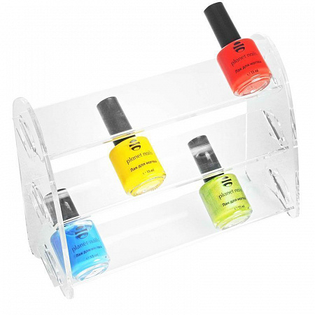 Planet Nails Подставка для лаков 21 x 14 x 5 см, 3 яруса, пластик